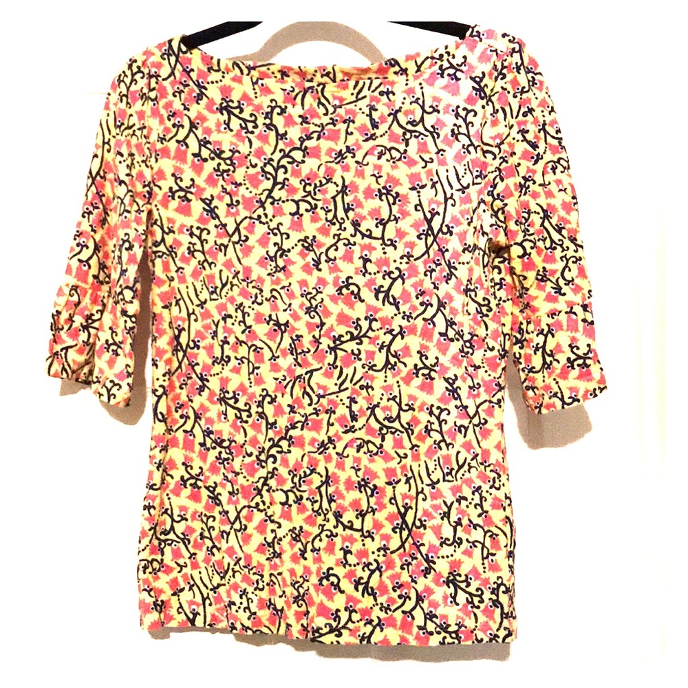 Springtime Lily Pulitzer 3-4 bell sleeve top